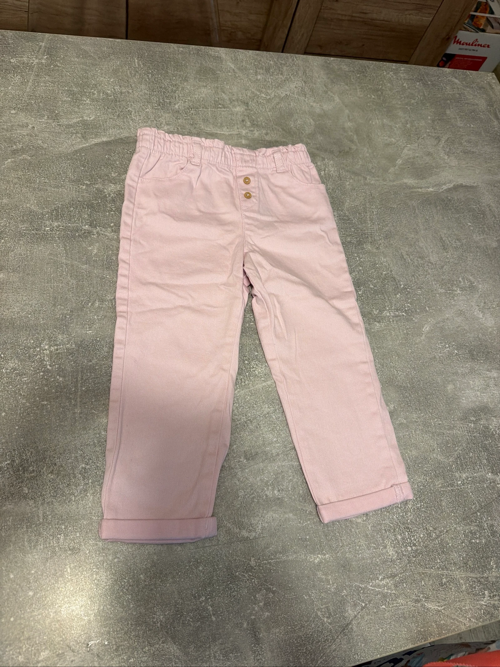 Pantalon fille 3 ans rose clair obaidi neuf 